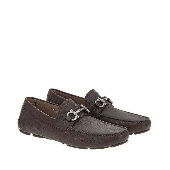 Salvatore Ferragamo Other - Salvatore Ferragamo Men's Parigi Driver Leather Loafers Gancini Bit Brown 11